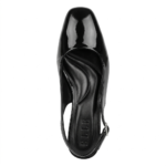 ELVYN Poise Collection | Elegant Patent Black Slingback Block Heels