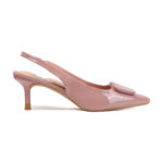 ELVYN VELLOURA Collection | Blush Pink Comfortable Pointed-Toe Slingback Stilettos