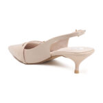 ELVYN ZENIA Collection | Elegant Cream Side-Buckle Slingback Heels