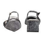 ELVYN Luxe Collection | Elegant Textured Black Slingback Heels