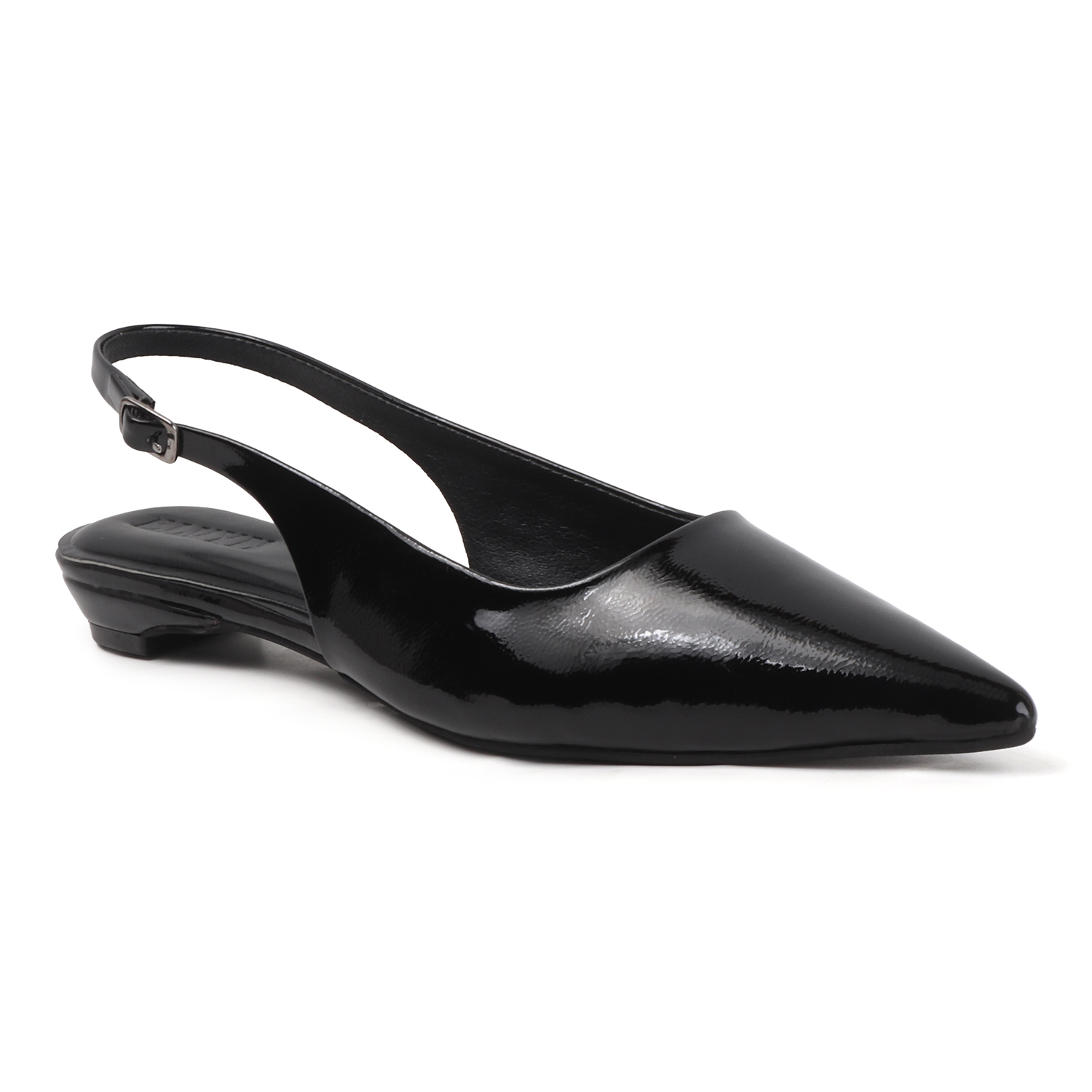 ELVYN | JANE Collection Timeless Pointed-Toe Black Slingback Flats - Image 3