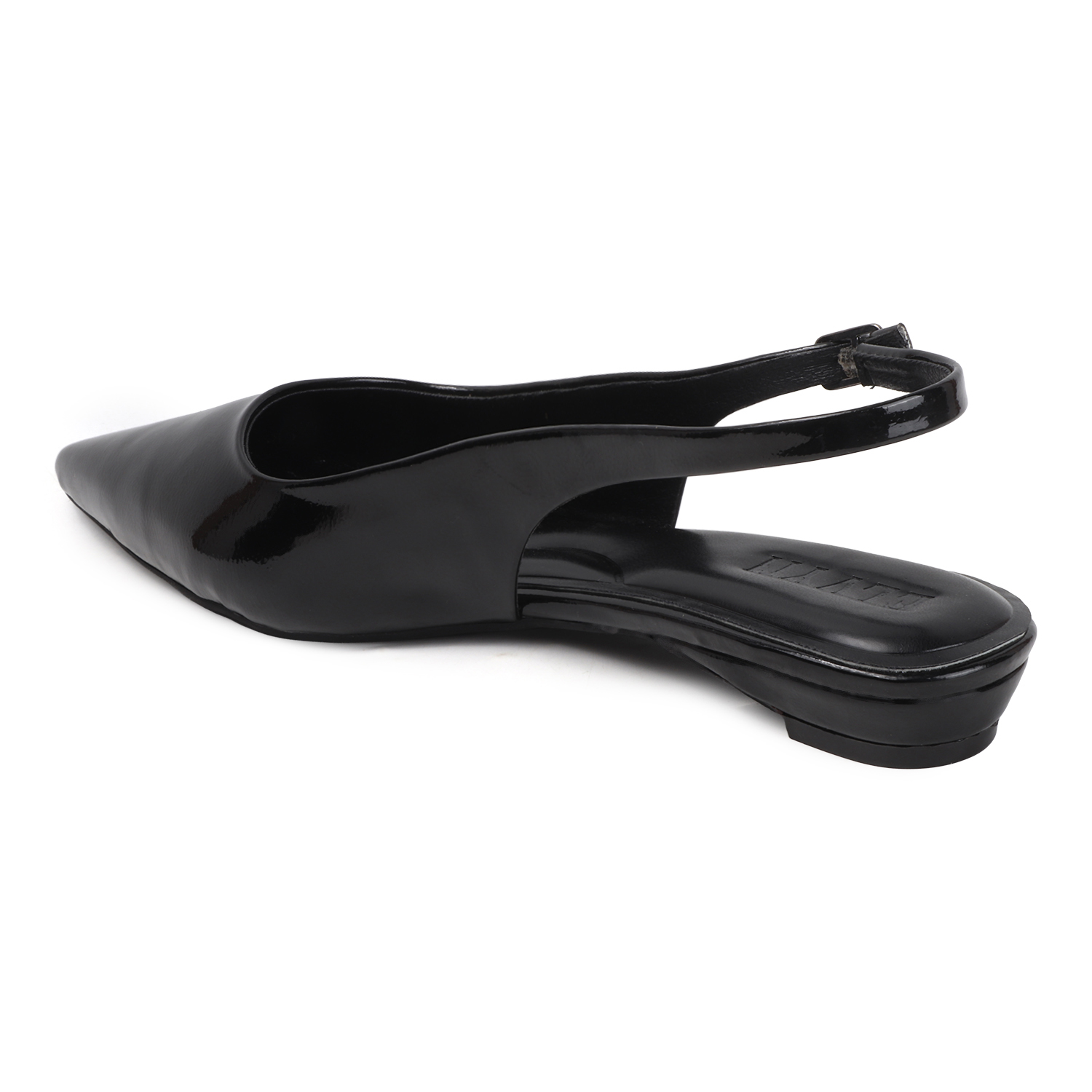 ELVYN | JANE Collection Timeless Pointed-Toe Black Slingback Flats - Image 5