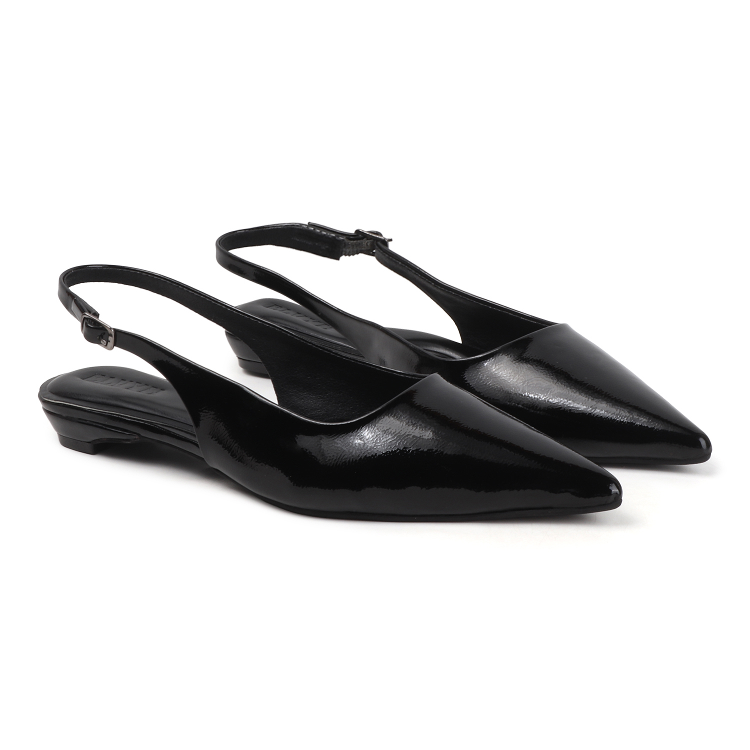 ELVYN | JANE Collection Timeless Pointed-Toe Black Slingback Flats - Image 7
