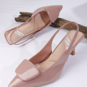 ELVYN VELLOURA Collection | Blush Pink Comfortable Pointed-Toe Slingback Stilettos