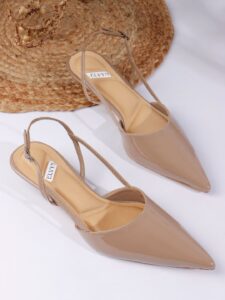 ELVYN Women's Pointed Toe Slingback Flats