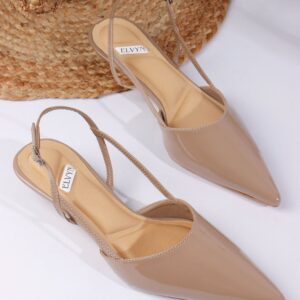 ELVYN Women's Pointed Toe Slingback Flats