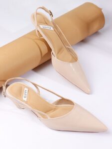 ELVYN Women's Pointed Toe Slingback Kitten