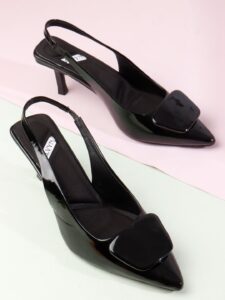 ELVYN Sleek Patent Slingbacks