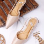 ELVYN Women's Pointed Toe Slingback Flats