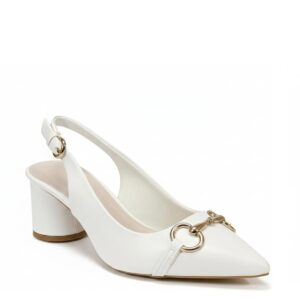 ELVYN Women's Pointed-Toe Slingback Block Heels