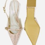 ELVYN Luxe Collection | Elegant Textured Pink Slingback Heels