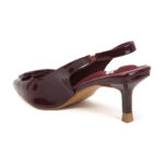 ELVYN VELLOURA Collection | Wine Comfortable Pointed-Toe Slingback Stilettos