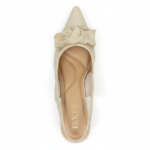 ELVYN Jute Collection | Elegant Textured Cream Slingback Block Heels