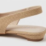 ELVYN | Premium Jute Weave Collection Timeless Pointed-Toe Beige Slingback Flats