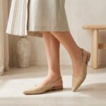 ELVYN | Premium Jute Weave Collection Timeless Pointed-Toe Beige Slingback Flats