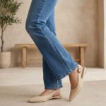 ELVYN | Premium Jute Weave Collection Timeless Pointed-Toe Cream Slingback Flats
