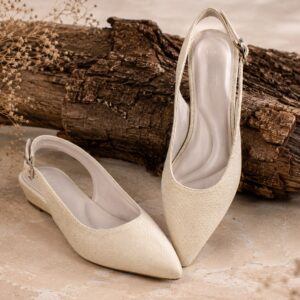 ELVYN | Premium Jute Weave Collection Timeless Pointed-Toe Cream Slingback Flats