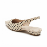 ELVYN | Premium Polka Dot Collection Timeless Pointed-Toe Slingback Flats