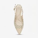 ELVYN | Premium Polka Dot Collection Timeless Pointed-Toe Slingback Flats